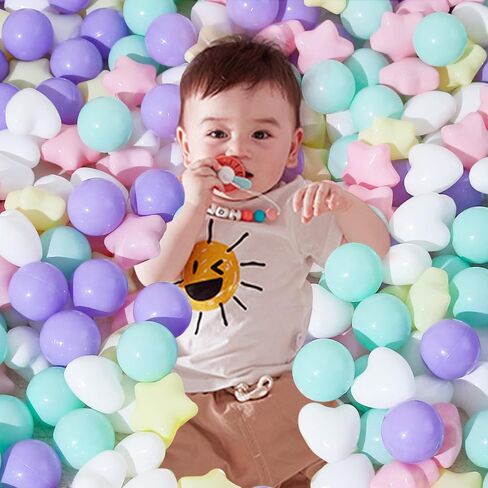 Ball Pit Balls 100 200 500 Plastic Balls for Toddlers Phthalate Free BPA Free Non-Toxic Crush Proof Balls Play Toys Pool Balls for Kids Ball Pit/Kiddie Pool/Playpen in Saudi Arabia