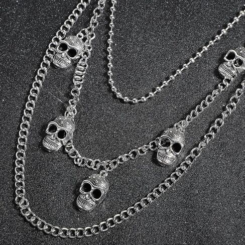 Pants Chain, Punk Goth Pant Chains Trouser Chains Hip Hop Pocket Jean Chain Acrylic Wallet Chains Layered Keychains Belt Trouser Chain for Women and Men in Saudi Arabia