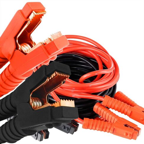 كابلات توصيل السيارات 1 مقياس 1200AMP 20Ft كابلات معززة للخدمة الشاقة، لسيارة فان سيارات الدفع الرباعي شاحنة البنزين/الديزل محركات السيارات in Saudi Arabia