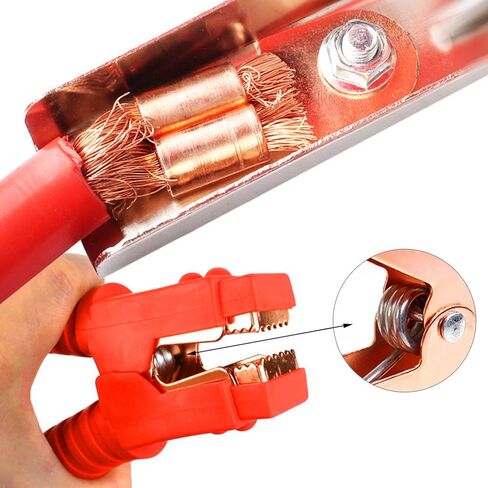 كابلات توصيل السيارات 1 مقياس 1200AMP 20Ft كابلات معززة للخدمة الشاقة، لسيارة فان سيارات الدفع الرباعي شاحنة البنزين/الديزل محركات السيارات in Saudi Arabia