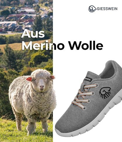 Giesswein Merino Runners Men - Breathable Merino Wool 3D Stretch Sneakers, Lightweight Men's Casual Shoes with Replaceable Footbed in Saudi Arabia