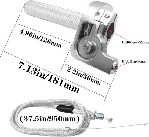 قبضة خانق دراجة نارية 22 مللي متر CNC الألومنيوم الإعصار السريع مع كابل خانق CRF50 70 110 IRBIS 125 250 الترابية دراجة نارية ملحقاتها in Saudi Arabia