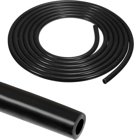 10Ft Vacuum Hose,Silicone Vacuum Tubing Hose Line,Vacuum Hose Automotive,Car Accessories High Performance Vacuum Line Vacuum Tubing,1/4" Inner Diameter Hose for Vehicle Radiator (Black) in Saudi Arabia
