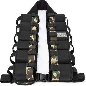 HopsHolster Drinking Vest Jacket Belt for Carrying and Insulating Beverages or Soda Cans Party Tailgating and BBQ Partying Gift Idea (Camouflauge)