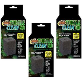 Zoo Med (3 Pack) Turtle Clean 50 and 70 External Canister Filters Fine Mechanical Sponges in Kuwait