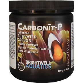 Brightwell Aquatics Carbonit-P - Activated Carbon Filter Media for Marine and Freshwater Aquarium, 500-g (CRBP500)