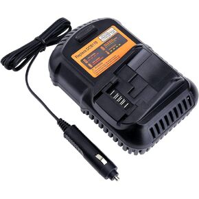 DCB119 Car Vehical Charger Replacement for Dewalt Battery Charger DCB112 DCB101 DCB115 DCB107 Compatible with 12V& 20V/60V MAX Lithium-Ion Batteries DCB206 DCB230 DCB120 DCB126 DCB606 DCB609