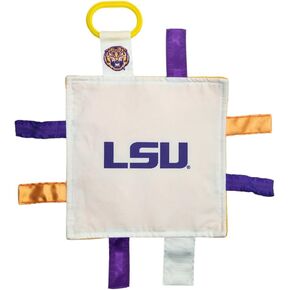 بطانية مخملية مجعدة لتعلم الحواس من جامعة ولاية لويزيانا - ألعاب بطاقات للأطفال - ألعاب عربة أطفال - هدية تسجيل MVP لفريق برايد الرياضي مع مشبك عربة الأطفال (لعبة 8 × 8 بطاقات)... in Kuwait