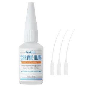 Super Ceramic Glue, 30g Best Glue for Ceramic and Porcelain Repair, Waterproof and Multisurface Glue for All Bondings with High Temperature Resistance