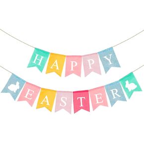 شعر عيد الفصح السعيد، راية بيضة دجاج عيد الفصح، راية أرنب عيد الفصح السعيد، راية عيد الفصح، إكليل لتزيين عيد الفصح، مستلزمات الحفلات التي تحمل عنوان الربيع، يوم عيد الفصح السعيد لمدفأة الوشاح (قطعتان) in Kuwait