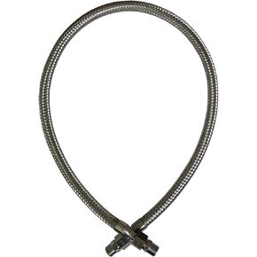 40" Compressor Jumper Hose 3/8" NPT, Air Compressor Hose of Flexible Stainless Steel Body With 3/8" NPT Male/JIC-6 Female Fittings Both Ends Rotate Freely 750°F 450 PSI 100cm