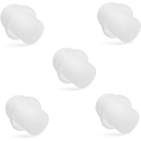 HYS Hidden Soft Comfort Law Enforcement Police Silicone Ear Piece Earbuds Ear Tips Replacement Walkie-Talkie Scanners Police and Fire Security Ghost Ear Mold (Packing of 5pcs)