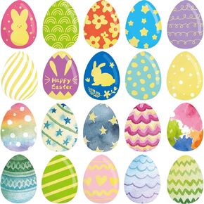 Easter Stickers for Kids Watercolor Easter Eggs Sticker Sheets Party Home Classroom Decoration 280 Pcs