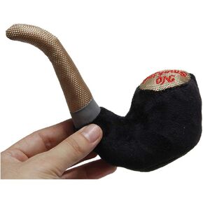 Dog Toys Squeaky Plush Toy Dog Chew Toy Dog Molar Teeth Cleaning Interactive Soft Dog Stuffed Toy Tobacco Pipe Pattern Durable Dog Chew Toys Cute Soft Pet Toy for Small Medium Size Dogs