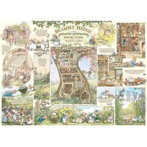 Cobble Hill 1000 Piece Puzzle - Brambly Hedge Spring Story - Sample Poster Included