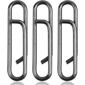 AGOOL Power Fishing Clips Fishing Snaps Fishing Quick Clips High Strength Stainless Steel Connector Snaps Swivels Fishing Tackle Clips Easy Change Lure Quick Change for Freshwater Saltwater Fishing