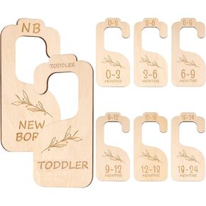 فواصل خزانة الأطفال من أبسوفين، 8 قطع فواصل خشبية مزدوجة لخزانة الأطفال، فواصل خزانة منظم خزانة الأطفال من حديثي الولادة إلى 24 شهرًا للفتيات والأولاد الصغار in Kuwait