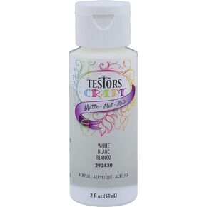 TESTOR 292430A 2 oz White Matte Acrylic Paint