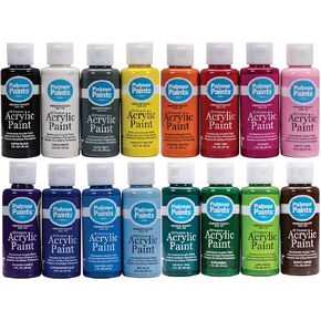 Palmer 2oz 16 Color Acrylic Paint Set, Perfect Color Selection