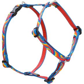 LupinePet Originals 1/2" Lollipop 9-14" Adjustable Roman Dog Harness for Extra Small Dogs