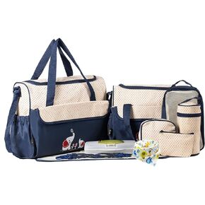 Moclever 11 قطعة حقيبة حفاضات مجموعة حقائب أطفال للأم والأب والأمهات حقائب كتف متعددة الوظائف حقائب يد للحفاضات مع حقيبة طعام in Kuwait