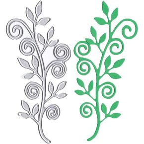 Seaweed Plant Dies 2.9 by 3.7 Inch Flower Leaves Metal Cutting Dies Christmas Craft Dies (#10)