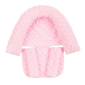 Baby Car Seat Head Support Infant, Soft Infant Car Seat Insert, 2 in 1 Carseat Head Support for Newborn, Baby Car Seat Cushion for Car Seat, Stroller, Swing, Bouncer Baby Travel Neck Support Pillow