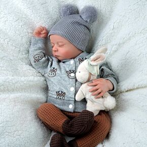 BABESIDE Lifelike Reborn Baby Dolls Boy-Noah، 20 بوصة جسم ناعم بالكامل من الفينيل واقعي - دمى أطفال حديثي الولادة صحيحة تشريحيًا دمية طفل حقيقية مع ملحقات اللعبة مجموعة هدايا للأطفال من سن 3 سنوات فما فوق