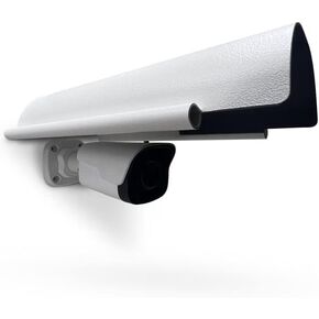 غطاء KENUCO Sun Rain Shade متوافق مع كاميرات المراقبة الخارجية، مادة سبائك الألومنيوم - أبيض جديد