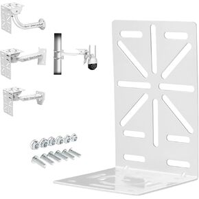 L Security Camera Mount Bracket, Adjustable Universal Camera Wall Mounting Bracket for CCTV Surveillance Cameras/IP Cameras/Dome Camera with J Shape Mount (L-Shapped Mount) in Kuwait