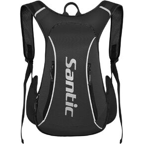 Santic Cycling Backpack Lightweight 15L Bike Hydration Biking Daypack Hiking Running Climbing Breathable Pack for Men Women