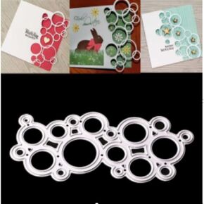 Bubble Border Cutting Dies Bubble Metal Die Cuts for DIY Card Making Scrapbooking Photo Album Paper Decorative