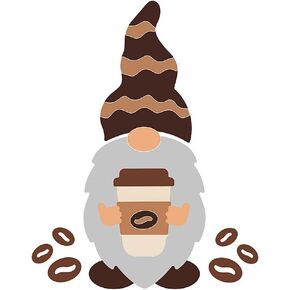 Coffee Gnome Metal Die Cuts, Cutting Dies for Card Making Clearance, Embossing Dies for Scrapbooking, DIY Album Paper Cards Decoration