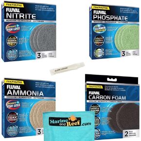 Inland Seas Fluval FX4/FX5/FX6 Monthly Service Kit w/Pads Bundle (6 Items)
