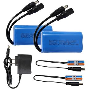 KBT 7.4V 5200mAh Rechargeable Li-ion Battery, Replacement Battery Pack with Charger for Savior Snow Deer Sun Will Ororo Heated Hoodie Pants Heated Vest Jacket Heated Gloves Heated Socks