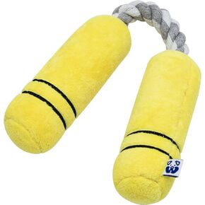 Kettlebell Interactive Dog Toy - Parody Cute Plush Toy - Fetch & Tug of War - Parody Chew Toy - Cute Dog Gifts for Favorite Dog Birthday
