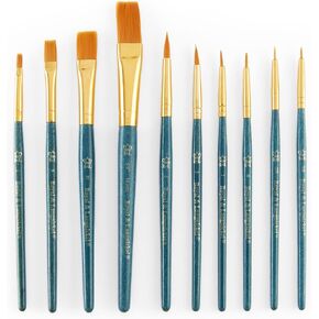 Royal & Langnickel Gold Taklon brush set, 10 piece