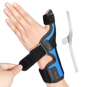 Thumb Spica Splint Brace fit Left & Right Hand, Trigger Thumb and Wrist Support, Thumb Immobiliser for De Quervains Tenosynovitis Tendonitis, Broken Thumb Stabilizer, for Women & Men- S/M
