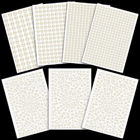 BELLEBOOST 7 Sheets of Self Adhesive Gem Stickers 3-10mm Rainbow Rhinestone Sticky Jewels Crystal Face Gems Stick on, for Makeup Eyes Face Hair Body Nails, Crafts and DIY Decorations