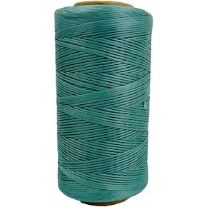 284yrd Blue Flat Waxed Thread 150D 1mm Leather Sewing Waxed Thread for Leather DIY Bookbinding Shoe Repairing Leather Projects Craft DIY