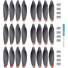 24Pcs Mini 2 Propellers Replacement Low-Noise and Quick-Release Blades Props Compatible with DJI Mini 2 / Mini SE/Mini 2 SE/Mini 4K Drone, Orange
