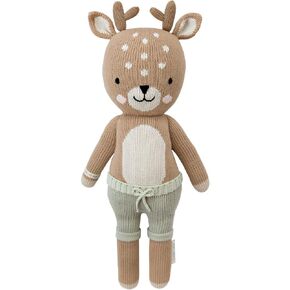 cuddle + kind Elliott The Fawn Regular 20" Hand-knit Doll – 1 Doll = 10 Meals, Fair Trade, Heirloom Quality, Handcrafted in Peru, 100% Cotton Yarn