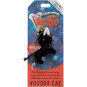 History & Heraldry ltd Toy keychain / backpack Watchover Voodoo- Cat, Multi Colored, (Model: 108010172) Multi Colored, 5 inches