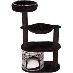 TRIXIE Giada Cat Tower Scratching Post, Condo with Removable Cushion, Hammock, Top Platform Bed 28.66 LBS
