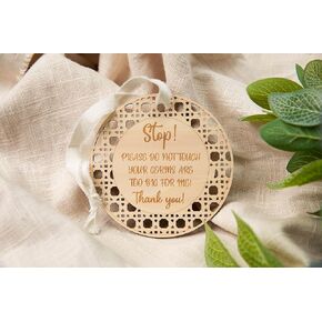 Stop! Please Do Not Touch Carseat Stroller Rattan Accessory | Baby Gift in Kuwait