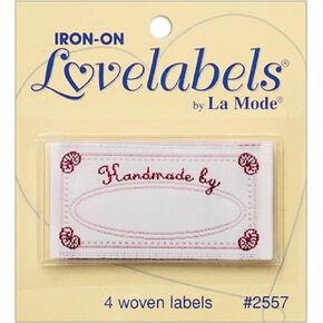 jbr2000016 LoveLabels 4/pkg Inch Handmade By Inch