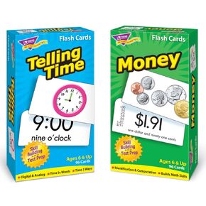 TREND enterprises, Inc. T-53905 Time and Money Skill Drill Flash Cards Assortment