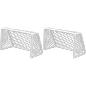 POPETPOP Fish Tank Decorations-2pcs Mini Soccer Aquarium Decoration Mini Soccer Goal Indoor Mini Net Football Frame Frame Soccer Net Youth Soccer Goal for Kids Doolhouse Aquarium Decor