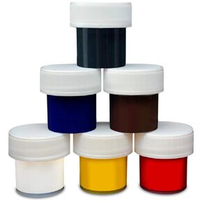 Color Pigment Kit-(6 Colors in 0.25 oz Easy Open Containers) Coloring Agent for Epoxy, Polyester Resin Coating, Paint, Laminate-Perfect for Boat, Colored Handmade Crafts & DIY Repair
