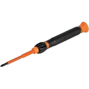 Klein Tools 32584INSR Precision 8-in-1 Screwdriver Set with Case, 1000V Rated Insulated Set with Phillips, Slotted and Tamperproof TORX Bits